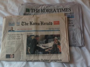 Seoul, South Korea has two English-language newspapers.