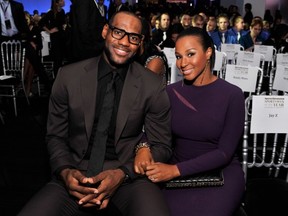 FILE - SEPTEMBER 14: Basketball player LeBron James married Savannah Brinson on September 14, 2013 in San Diego, California.  NEW YORK, NY - DECEMBER 05:  2012 Sportsman of the Year LeBron James and Savannah Brinson attend the 2012 Sports Illustrated Sportsman of the Year award presentation at Espace on December 5, 2012 in New York City.  (Photo by Stephen Lovekin/Getty Images)