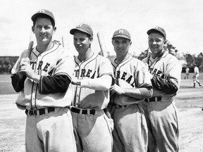 As this 1940 file picture of the Montreal Royals shows, baseball's been around this city for a long time. But in 2013, is the game that left Montreal nine years ago the kind of thing that could get Montrealers voting in November's municipal election? (MONTREAL STAR FILES)