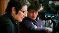 Robert Lepage and Pedro Pires, on the set of Triptyche.