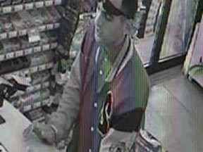 Gas station theft suspect.