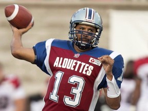 Speculation's rampant concussed Als' QB Anthony Calvillo has thrown his last pass in the CFL.
Paul Chiasson/Canadian Press