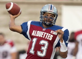 Speculation's rampant concussed Als' QB Anthony Calvillo has thrown his last pass in the CFL.
Paul Chiasson/Canadian Press