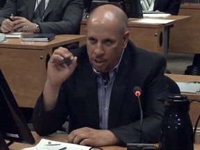 FTQ-construction whistleblower Ken Pereira  testifies this week at the Charbonneau Commission. His testimony - already some of the most explosive heard to date by the inquiry - is expected to resume next week. (Charbonneau Commission via The Gazette)