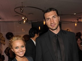 FILE  OCTOBER 09:  Hayden Panettiere has confirmed October 9, 2013 that she is engaged to boxer Wladimir Klitschko. BEVERLY HILLS, CA - JANUARY 16:  Actress Hayden Panettiere and boxer Wladimir Klitschko attend the InStyle and Warner Bros. 68th annual Golden Globe awards post-party at The Beverly Hilton hotel on January 16, 2011 in Beverly Hills, California. (Photo by John Shearer/Getty Images)