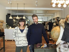 Rachel Fortin and Mathieu Mudie are the team behind the new boutique Lowell.