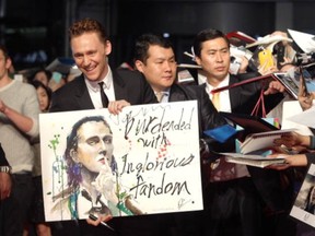 Actor Tom Hiddleston meets fans while promoting the film Thor: The Dark World, in Seoul, South Korea, on October 14, 2013. Chung Sung-Jun, Getty Images.