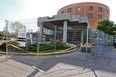 Renovations keeps the main entrance to the Lakeshore General Hospital closed .