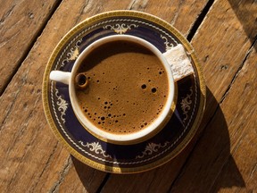 Turkish coffee with Turkish Delight