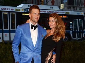 NEW YORK, NY - MAY 06:  Tom Brady and Gisele Bundchen attend the Costume Institute Gala for the "PUNK: Chaos to Couture" exhibition at the Metropolitan Museum of Art on May 6, 2013 in New York City.  (Photo by Larry Busacca/Getty Images)