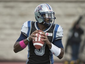 It'll be interesting to see what Als' rookie QB Troy Smith can do for an encore this weekend, against Hamilton.
Graham Hughes/Canadian Press