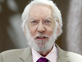 Canadian actor Donald Sutherland, seen here in June 10, 2013 in Monaco. AFP / Getty Images / VALERY HACHE