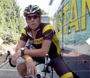 U.S. cyclist Lance Armstrong. Even his body language looks arrogant, don't you think?