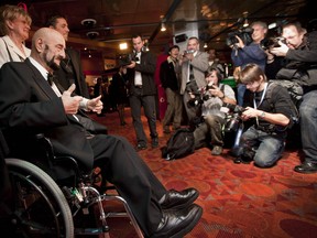 All cameras were on Maurice, Mad Dog, Vachon, former wrestler and  inductee into the Quebec Sports Hall of Fame prior to a gala at the Casino  in Montreal, November 9, 2009. Vachon passed away today at the age of 84 (THE GAZETTE/Vincenzo D'Alto