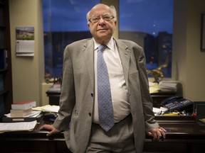 Julius H. Grey, Canadian lawyer and university professor, best known known for his knowledge of constitutional and human rights law at his downtown Montreal office Thursday, November 7, 2013. (Peter McCabe / THE GAZETTE)