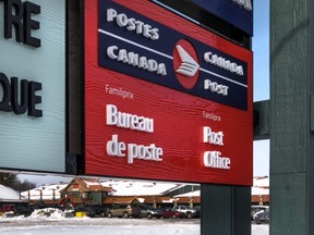 Canada Post announces an end to home delivery in favor of community mailboxes. Pictured here is new Canada Post kiosk in St. Lazare.