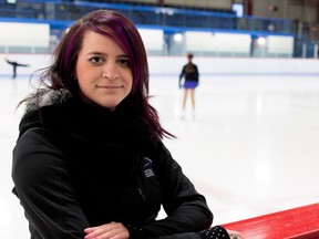 Figure skating coach Erin Fisher at the Bob Birnie Arena.