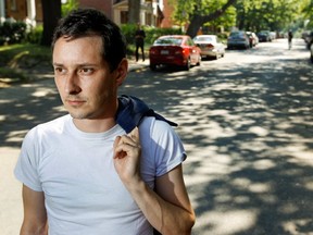 Montreal musician JF Robitaille in N.D.G., Aug. 21, 2013. (John Kenney / THE GAZETTE)