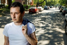 Montreal musician JF Robitaille in N.D.G., Aug. 21, 2013. (John Kenney / THE GAZETTE)