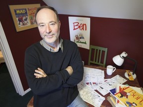 Daniel Shelton, creator of the comic strip Ben, at his home in Hudson.