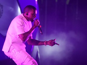 Kanye West performs at the BET Awards in Los Angeles. Photo by Matt Sayles/Invision/AP