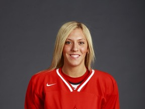 UNDATED -- Undated handout photo of Meghan Agosta of the Canadian women's hockey team for the 2010 Olympics. 

HANDOUT PHOTO: Jeff Vinnick / Hockey Canada