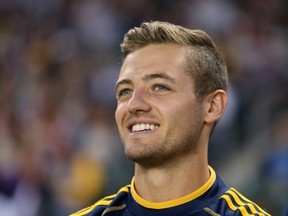 CARSON, CA - MAY 26:  Robbie Rogers #14 of Los Angeles Galaxy looks on prior to the start of the game against the Seattle Sounders FC at The Home Depot Center on May 26, 2013 in Carson, California.  (Photo by Jeff Gross/Getty Images)