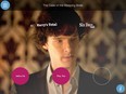 Sherlock Holmes (Benedict Cumberbatch) ponders a mystery in his Mind Palace, in a screen grab from the app Sherlock: The Network.