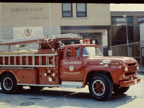 Fire truck used in the 1960s by the Roxboro Volunteer Fire Brigade.