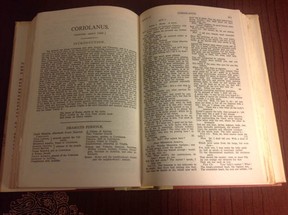 Shakespeare's play Coriolanus is not much more than 30 pages long. True, the type is on the small side.