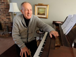 Retired Air Canada pilot Georges Plourde at his home in Kirkland.