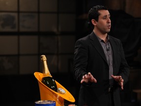 Naor Cohen pitches colorful kelp caviar on Dragons' Den, March 26.