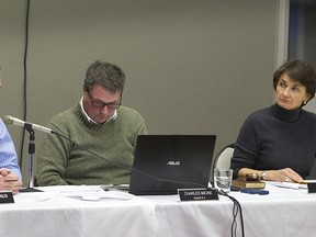 Mayor Jane Guest with councillors Brian McManus, left, and Charles Mickie. (Marie-France Coallier/THE GAZETTE)