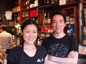 Chef Hachiro Fujise of Iwashi Izakaya and his wife, Aiko.