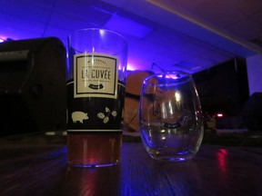 Enjoying beer and whiskey at La Cuvée d'hiver at Montreal's Nuit Blanche (Photo by Puelo Deir)