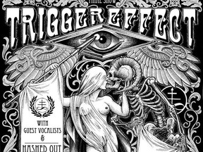 The poster for Trigger Effect's Nick Babeau tribute concert at Foufounes Electriques was created by Alex Snelgrove (Visual courtesy Trigger Effect, via Facebook)