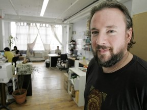 Shane Smith, one of the founders of Vice magazine, in the Montreal office in 2007. (The Gazette/Richard Arless Jr)