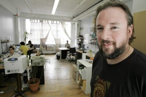 Shane Smith, one of the founders of Vice magazine, in the Montreal office in 2007. (The Gazette/Richard Arless Jr)