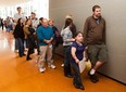 These people were hoping to work as extras in  Peter Jackson's  Tolkein  film The Hobbit. Photo taken  at the Te Whaea National Dance school in Wellington on September 26, 2010.   (Marty Melville/AFP/Getty Images)