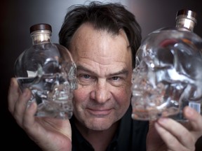 Actor and comedian Dan Aykroyd with his vodka, Crystal Head, which is made in Newfoundland.  (Photo: Vincenzo D'Alto)