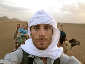 Baylis didn't sign up for many guided excursions, but he couldn't resist a two-day camel riding adventure across the northern tip of the Sahara. (Photo by Daniel Baylis)