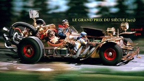 Image from  Ivo Caprino's stop-motion film Flaklypa Grand Prix (Le grand prix du siècle in French and Pinchcliffe Grand Prix in English) is from the Facebook page of Le Cinéclub The Film Society