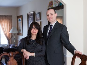 Rabbi Mark Fishman and Sarah Fishman are relieved following election. (Dario Ayala/THE GAZETTE)