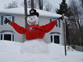 March 6 Evan's snowman