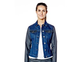 Yoga Jeans colour block jacket, $180