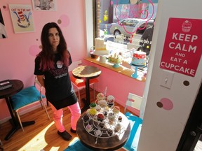 Tanya Bouzaglo of Patisserie Crazy About Cupcakes in Pointe-Claire Village is relieved Pauline Marois and the PQ is no longer in power.