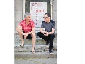Alain Mongeau, left, director of Mutek, and Alain Thibault, director of Elektra, have joined forces to present EM15, a digital art and electronic music festival.