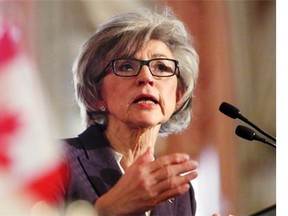 Beverley McLachlin, Chief Justice of the Supreme Court of Canada, delivers a speech in Ottawa, Tuesday, February 5, 2013.