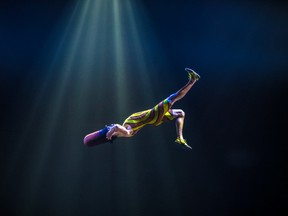An artist performs during the Cirque du Soleil show Kurios - Cabinet of Curiosities at the Cirque du Soleil tents in Montreal on Wednesday, April 30, 2014. (Dario Ayala / THE GAZETTE)