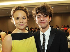 Suzanne Clement and Xavier Dolan at the Toronto International Film Festival in 2012, after Dolan's Laurence Anyways won the City of Toronto + Canada Goose Award for Best Canadian Feature Film. (Sonia Recchia/Getty Images)